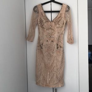 Sue Wong beaded dress Sz0